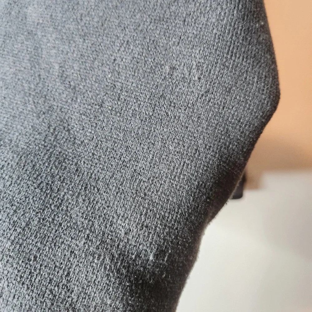 Koppen Fleece Pullover 1/4 Zip Mock Collar Gray‎ Raglan Sleeve Size Large